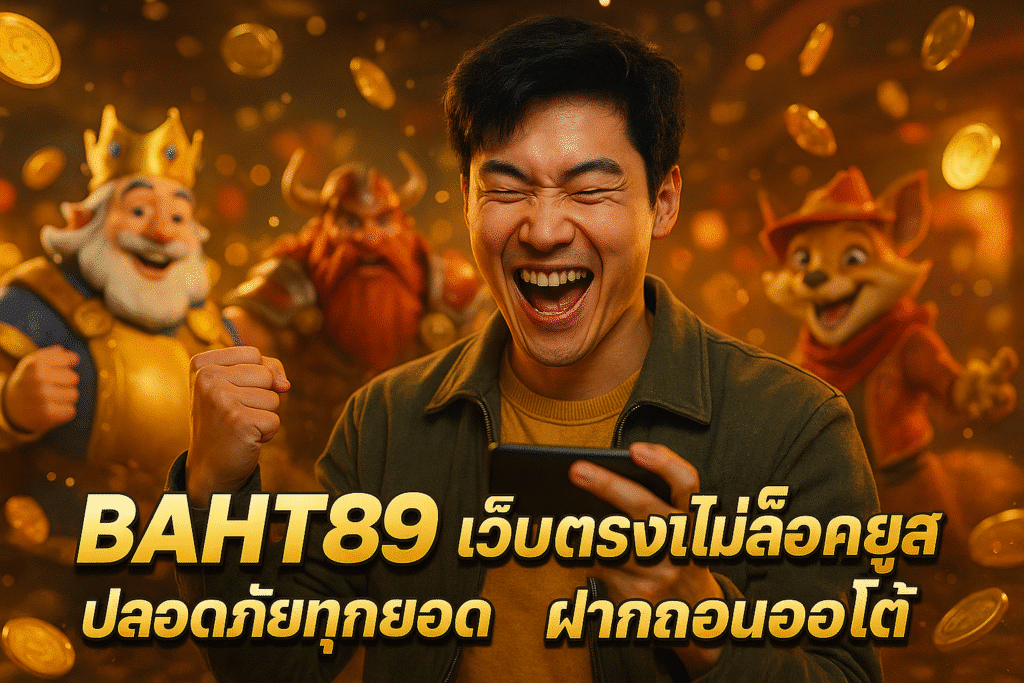 BAHT89 เว็บตรงไม่ล็อคยูส ปลอดภัยทุกยอด ฝากถอนออโต้