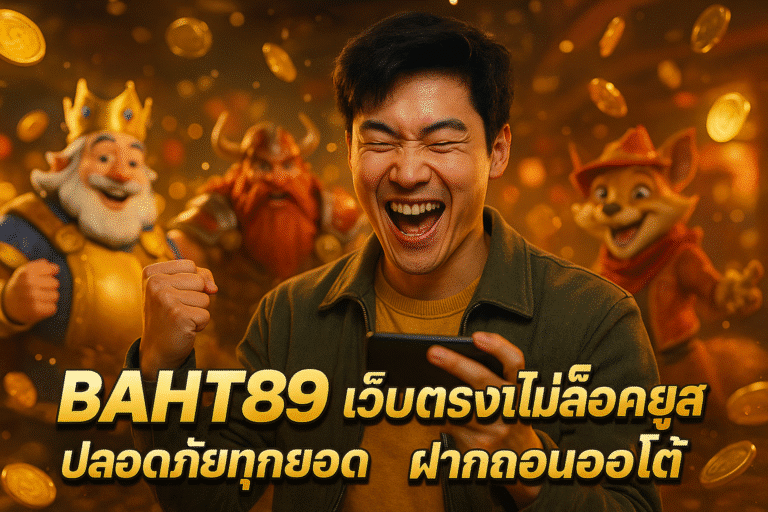 BAHT89 เว็บตรงไม่ล็อคยูส ปลอดภัยทุกยอด ฝากถอนออโต้